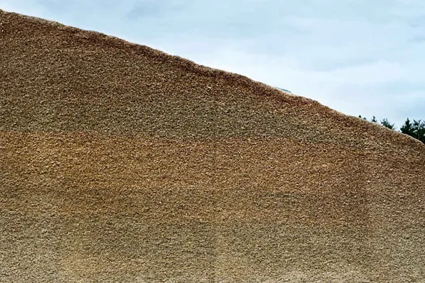 Vista della superficie di taglio del silo